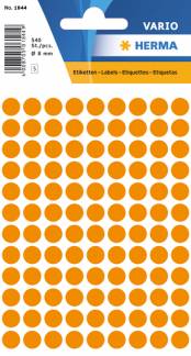 Herma etiket manuel ø8 neon orange (540)