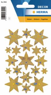 Herma stickers Decor julestjerne guld (3)