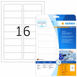 HERMA Special Name/textile Etiketter 33.8 x 88.9 mm 320etikette(r) 4515