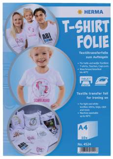 Herma T-shirt folie t/lyse tekstiler A4 (10)