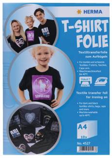 Herma T-shirt folie t/m&oslash;rke tekstiler A4 (10)