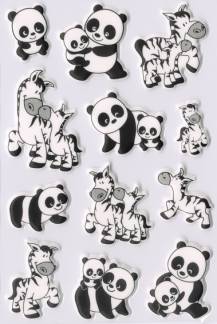 Herma stickers Magic panda/zebra (1)