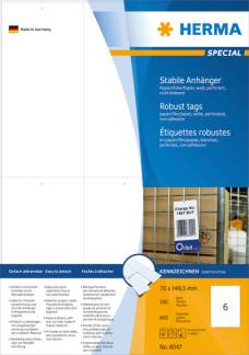 Herma etiket slidst&aelig;rk textil 70x148 (600)