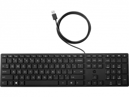 Tastatur HP 320K med kabel, sort (Nordic)