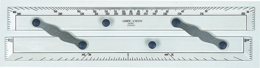 Parallel lineal A1615M 38cm transparent