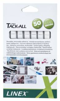 Linex Tack-All kl&aelig;begummi 90 firkanter 50g