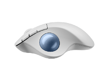 ERGO M575S Wireless Trackball, Offwhite (Blue Ball)