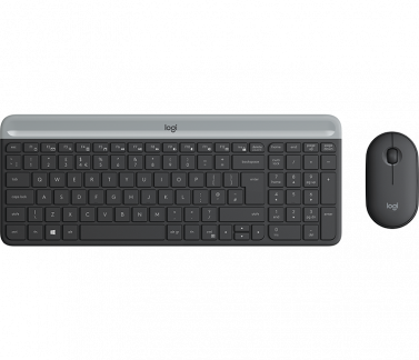 Logitech Slim Wireless Combo MK470 S&aelig;t med mus og tastatur Tr&aring;dl&oslash;s Nordisk