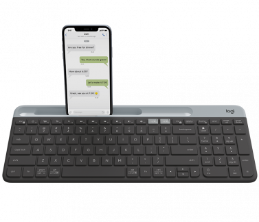 Logitech Slim Multi-Device K580 Tastatur Tr&aring;dl&oslash;s Pan Nordic