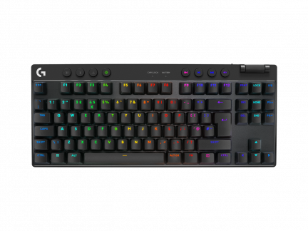 LOGITECH G PRO X TKL LIGHTSPEED Gaming Keyboard, Black (Nord