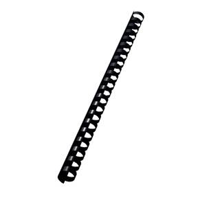 Spiralringe plastik 16mm A4 21R sort (100)