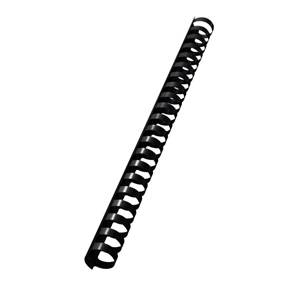 Spiralringe plastik 19mm A4 21R sort (100)