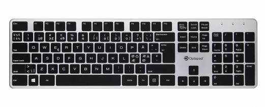 Optapad Wireless Keyboard Sølv 