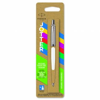 Parker kuglepen Jotter 55% recycled blist hvid