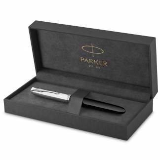 Parker 51 fyldepen i gave&aelig;ske sort/krom