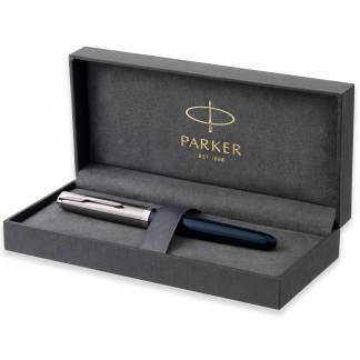 Parker 51 fyldepen i gave&aelig;ske midnatsbl&aring;/krom