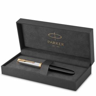 Parker 51 Premium fyldepen i gave&aelig;ske sort/s&oslash;lv