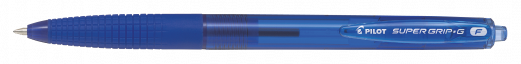 Kuglepen m/klik Super Grip G 0,7 bl&aring;