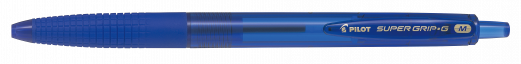 Kuglepen m/klik Super Grip G 1,0 bl&aring;