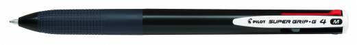 Kuglepen Super Grip G-4 1,0 4 farver sort