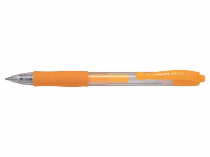 Gelpen G-2 m/klik 0,7 neon abrikos