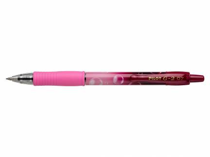 Gelpen G-2 m/klik Bubble 0,7 pink
