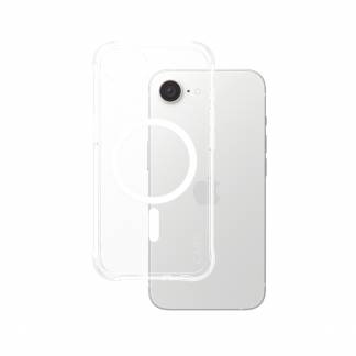 PanzerGlass CARE by Fashionable Case Samba Transparent w. White Qi Compatible iPhone 16e Beskyttelsescover Transparent Apple iPhone 16e