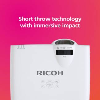 RICOH ShortThrow Projector PJ WUL5A40ST 55-150'' (4500Lumen)