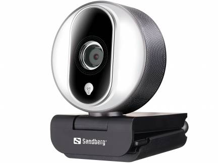 Webcam Sandberg Streamer USB Pro, sort/Sølv 