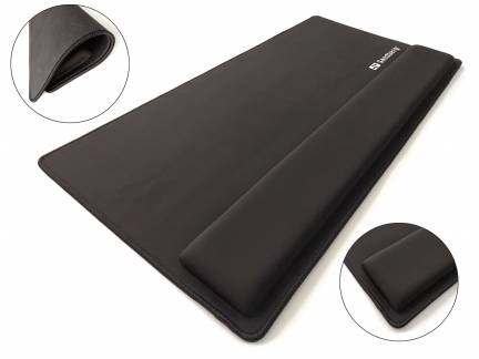 Sandberg Desk Pad Pro XXL Tastatur- og musepude med h&aring;ndledspude