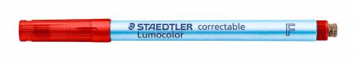 Marker Lumocolor Correctable F Non-P 0,6mm rød