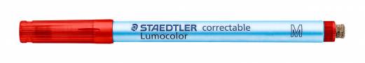 Marker Lumocolor Correctable M Non-P 1,0mm rød