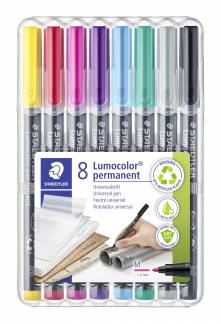 Marker Lumocolor perm 1,0mm ass (8)