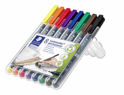 Marker Lumocolor perm 0,6mm ass (8)