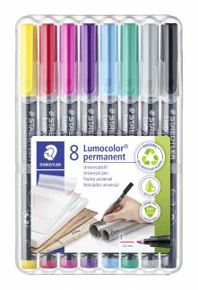 Marker Lumocolor perm 0,6mm ass (8)