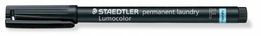Marker Lumocolor Perm Textil 0,6mm sort blister