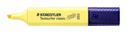 Overstregningspen Textsurfer pastel solgul