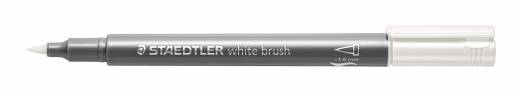 Marker brush Metallic 1-6mm hvid