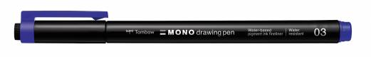 Tombow Fineliner MONO drawing 03 bl&aring;