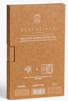 &Euml;SSENTIALS iPhone 16/15 ScreenProtector Recycled Smart Appli