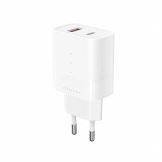 ËSSENTIALS 30W USB-A & USB-C Power Adapter