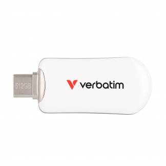 Verbatim Plectra 512GB USB 3.2 Gen 1 / USB-C USB stick Hvid