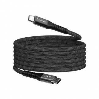 Verbatim Sync and Charge USB-C/str&oslash;mkabel 1.2m Sort
