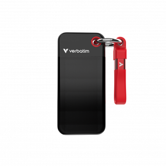 VERBATIM USB 3.2 Gen 2 512GB Pocket SSD, Black/Red
