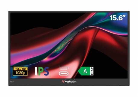Verbatim 15.6 IPS 1920 x 1080 (Full HD) Mini HDMI USB-C 60Hz