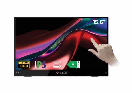 VERBATIM 15.6'' Portable FHD Touchscreen Monitor LIGHT