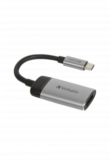 Verbatim Videointerfaceomformer HDMI / USB 10cm Sort Gr&aring;