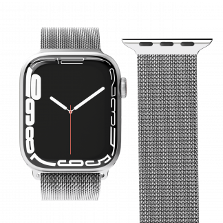 Milanese Loop Case 2 Band One 42/44/45/49 mm, Silver