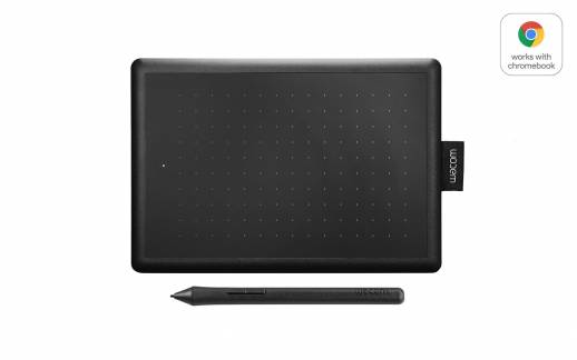 Wacom One Small Pen Tablet, Black/Red