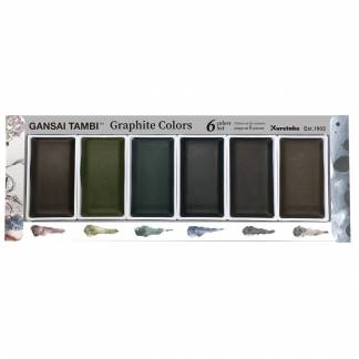 GANSAI TAMBI GRAPHITE COLORS s&aelig;t m. 6 farver